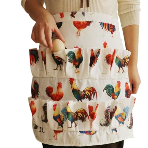 Egg Collecting Apron for Chicken Duck Goose Eggs, Farm Egg Gathering Apron, Suitable for Kitchen and Garden Use - style: F