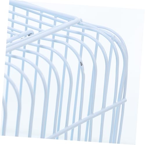 Garneck Portable Lightweight Bird Cage for Lovebirds and Small Animals Easy to Clean Travel Carrier Transparent Window for Parakeets and Cockatiels - color: Sky-blue