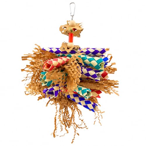 Bonka Bird Toys 3450 Paper Shred Cardboard Bamboo Shred Chew Parrot.
