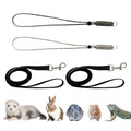 GOMICRAFT Handmade Figure 8 Harness and Leash for Ferrets/Guinea Pigs/Rats | Adjustable, Lightweight & Safe | Fits Small Animals: Bunnies/Bearded Dragons/Chinchillas/Reptiles/Birds/Squirrels/Rabbits