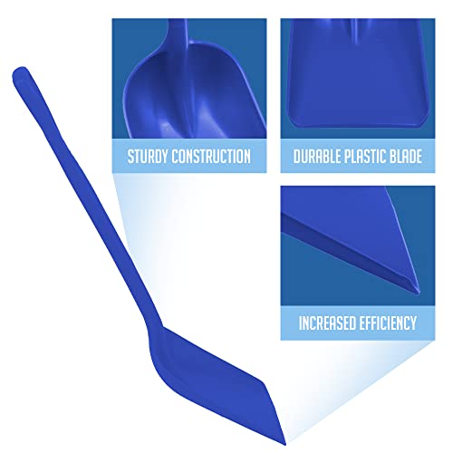 Remco 69813 Shovel,One-Piece,11",PP,Blue - color: Blue, size: 10 inch Blade