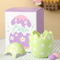 KORMMCO Easter Egg Candle, Vanilla Scented, Green, 8.5oz - color: Green
