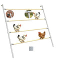 Chicken Perch Roosting Bars for Chickens in Coop, Can Be Mounted on Wall or Chicken Cage, Adjustable Height & Spacing 4-Tier, Large Chicken Roost for Backyard Poultry (Upgraded Version)