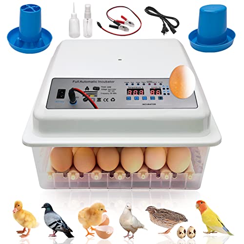 Incubators for Hatching Eggs, Egg Incubator with Automatic Egg Turning and Humidity Control, Egg Incubator for Chicken Quail Duck Pigeon Eggs(36 Eggs)