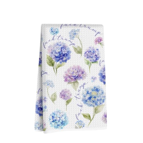 Jztco Funny Trump Kitchen Towel, Hydrangea Gifts Reusable Hand Towels | Funny Trump Kitchen Towel, Hydrangea Gifts Reusable Hand Towels - color: Multi 1603