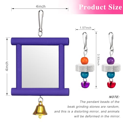 Sumind 2 Pieces Chicken Mirror Toys, Red, Purple, 3.94 x 3.94 Inches | Clip on Wide Brim Golf Visors, Adjustable Elastic Headband Sun Hat, Lightweight Sport Cap for Summer Outdoor Activities Women - color: Red,Purple, size: 3.94 x 3.94 Inches