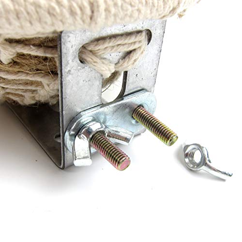 Bird Breeding Nest Bed Hut Toy with Warm Comfortable Mat Handmade Cotton Weave Hemp Rope Hatching Hut Cave Cage Accessories for Parakeet Conure Cockatiel Canary Finch Lovebird Budgie (B: HEMP) - color: B - Hemp