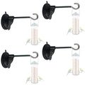 4 Pack Window Suction Cup Bird Feeder Hanger for Bird Feeders and Wind Chimes and Plant, Bird Feeder Hook with Strong Suction Cup, Using the Glue Drop Process- no Feeder and Wind Chimes and Plant