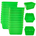 20 Pcs Chicken Coop Feeder Water Cup,16 oz Cage Cups Chicken Feeder Waterer, Cage Cups Birds Hanging Feeders, Chicken Feeder Water Bowl for Parakeet Poultry Pigeon Bunny Wire Cage (Green, 16oz) - color: Green, size: 16oz