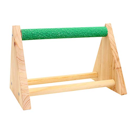 Chicken Perch Parrot Wood Perch, Trimming Bird Strong Chick Jungle Gym Roosting Bar for Coop and Brooder, Training Perch Toys for Large Bird, Parrot, Macaw, Hens (Random)