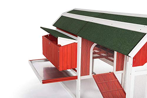 Prevue Pet Products 467 Large Barn Chicken Coop, Red