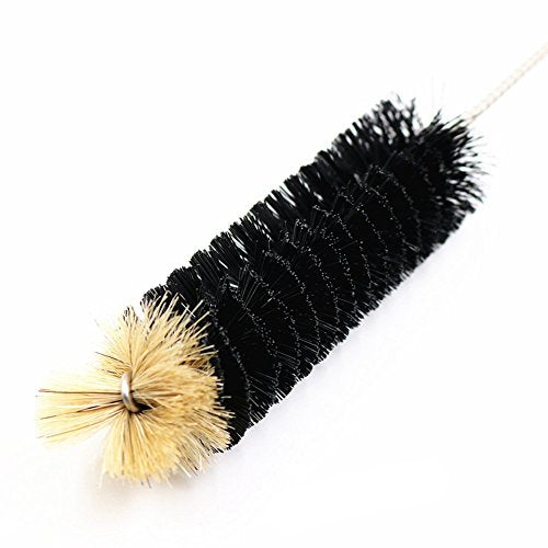 Long Bottle Brush, 17 in Bendable Cleaner Brushes for Cleaning Neck Beer Bottles, Wine, Baby Bottles, Water Bottles, Tumblers, Flask, Bird Feeder, Vase and Brewing Supplies black/2Pack - color: Black/2pcs