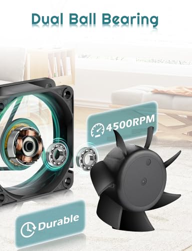 DC 120mm x 38mm 24V Brushless Cooling Fan Dual Ball Bearing 2Pin for DIY Ventilation Exhaust Projects - size: 12038