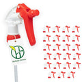 Heluva Green Spray Bottle Nozzle Replacement Tops, Red 24 Pack | Heavy-duty trigger sprayer tops for commercial and home cleaning. Fits 8/16/24/32 oz plastic & glass bottles. - color: Red, size: 24 Pack