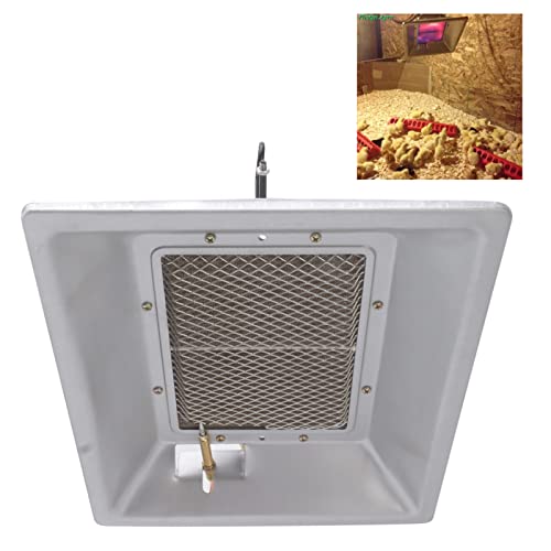 Jeanoko 1PCS Chick Heating Plate, Brooder Heat Plate, Manual Infrared Ceramics Catalytic Heating Incubation Equipment for Chicken Coops Poultry Heating