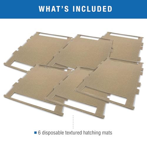 Brinsea Cardboard Hatching Mat for Ovation 56 Egg Incubator, Pack of 6 | Authentic Brinsea Ovation 56 Incubators liner; textured, disposable floor covering helps chicks grip safely during hatching - style: Ovation, 56 Egg Count Mat