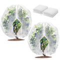 2 Pack Fruit Tree Netting Bags with Zipper and Drawstring, 4 x 5ft Ultra Fine Mesh Garden Netting Plant Cover, Bird Netting for Blueberry Bushes, Fruit Trees, Flowers (White, 4 x 5 ft) - color: White, size: 4 x 5 ft