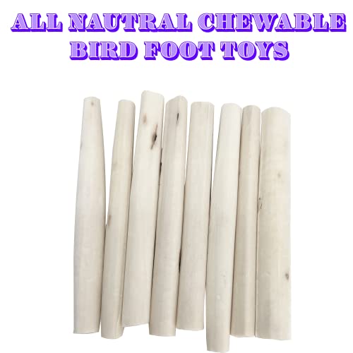 by M&M 5511 Pk16 Small Sola Logs - Handcut Skinless Skinny Sola Wood Logs, Natural Chewing Fun, Breaks with Ease by Beaks and Feet, Great Foraging Fun for Sm to Med Size Pet Birds