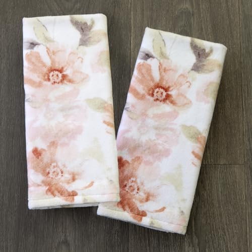 SKL Home Misty Floral 100% Cotton 2pc Hand Towel Set, Decorative for Bath/Kitchen/Bar & Gift, Blush - color: Misty Floral Printed