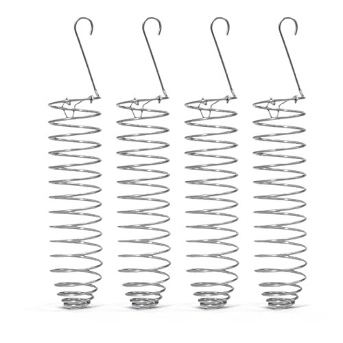 4pcs Millet Holder for Bird Cage Metal Parrot Bird Feeder Hanging Spray Millet Treat Holder Basket Storage Container Bird Cage Accessories for Cockatiel Parakeet Lovebird Finch Conure Small Animals