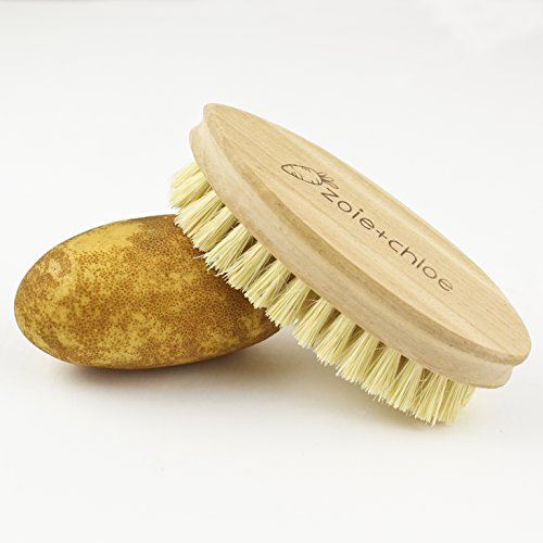 Zoie + Chloe 100% Natural Plant-Fiber Soft Bristles Vegetable Brush - size: Large 5.5 INCH