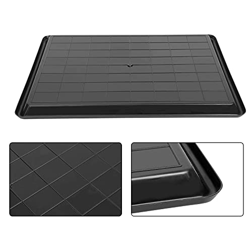 2pcs 26.77"x20.47" Replacement for Dog Crate Plastic Cage Bottom Pan Multi-Purpose Boot Mat Shoe Tray Indoor Outdoor Waterproof, Dog and Cat Rabbit Food Bowls Floor Liners - size: 2Pcs 26.8"x20.6"