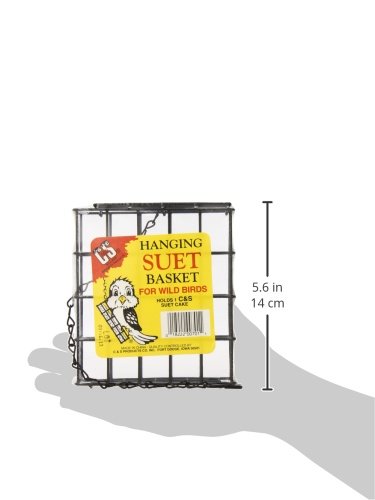 C&S Wild Bird Suet Basket, 1.5" D x 4.5" W x 5" H - style: Feeder 1-Pack