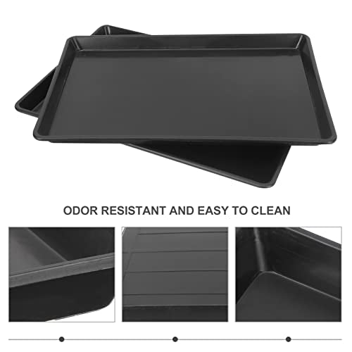 balacoo 2pcs Dog Crate Tray and Bird Poop Holder Leakproof Bottom Tray for Small Animals Easy to Clean Design for Urine and Feces Management