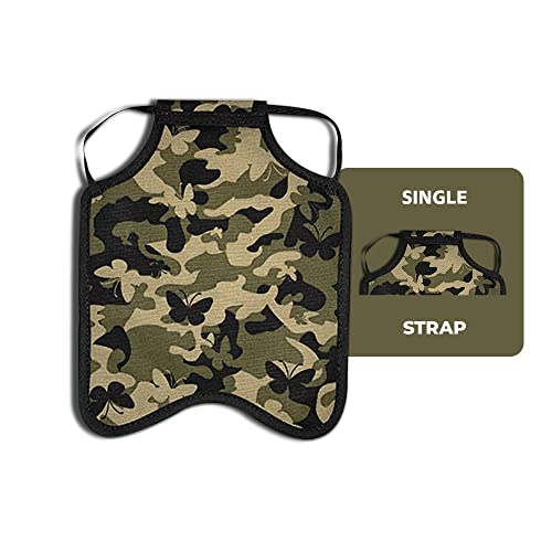 Hen Apron/Saddle, Single Strap, Small/Medium, Butterfly Camouflage - color: Butterfly Camouflage, size: Medium