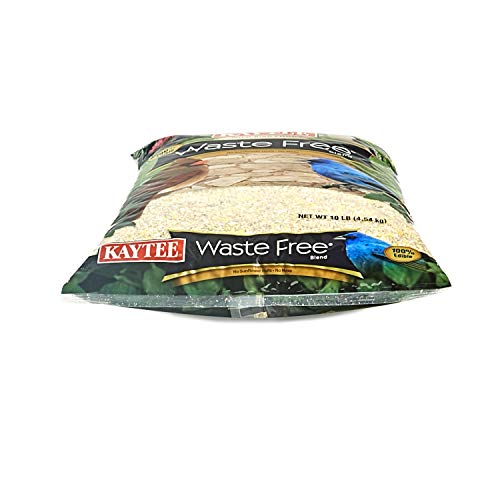 Kaytee Wild Bird (No Mess or Waste Free) Food Seed Blend for Blue Jays, Woodpeckers, Juncos, Cardinals, Grosbeaks, Sparrows, and Finches, 10 Pound, (Packaging May Vary) (Pack of 2) - size: 10 Pound (Pack of 2)