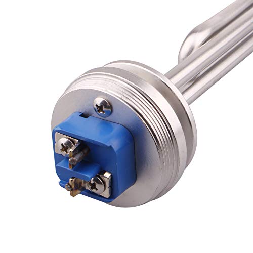 DERNORD 1.5" Inch (OD50.5mm) Tri-clamp Foldback Heating Element Stainless Steel Immersion Water Heater (240V 3500W) - size: 240V 3500W