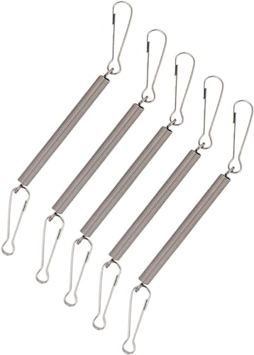 5 Springs (with 2 Clips) for Fixing Drinking Bottles for Small Animal Feeding and Watering Articles, Used Singly or in Combination to Hold Rabbit Water Dispenser