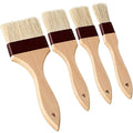 Boao 4 Pcs Pastry Brush, Natural Bristle Basting Brush for Cooking and Baking, BBQ Brushes for Butter, Baster, Oil, Egg, Sauce, Turkey, Grilling, Marinade and Kitchen Food(1, 1.5, 2, 3 Inch) - size: 1, 1.5, 2, 3 Inch