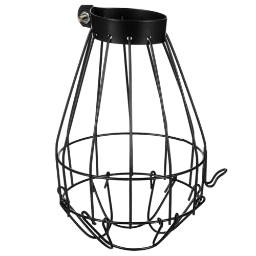 Gatuida Heating Lamp Protective Cover, Iron Anti-scald Lamp Shade for Pet Reptile Cages, Black Mesh Guard, 5. 7 X 3. 46 Inch