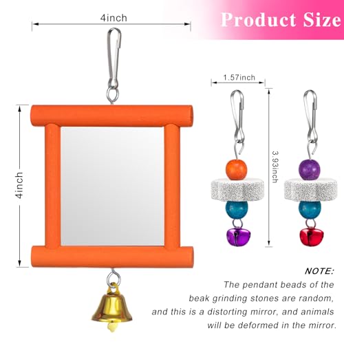 Sumind 2 Pieces Chicken Mirror Toys, Green, Orange, 3.94 x 3.94 Inches | Clip on Wide Brim Golf Visors, Adjustable Elastic Headband Sun Hat, Lightweight Sport Cap for Summer Outdoor Activities Women - color: Green,Orange, size: 3.94 x 3.94 Inches