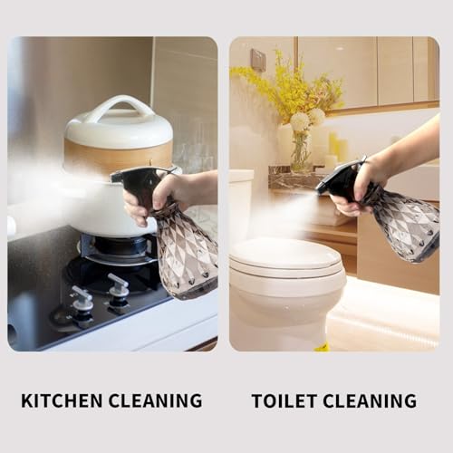 wugongshan 2 Pcs Spray Bottles, 500 ml/17 oz Empty Water Spray Bottles, Plastic Reusable Adjustable Mist Sprayer Squirt Bottles Containers Refillable for Cleaning Solutions, Gardening, Plants (Grey) - color: Grey