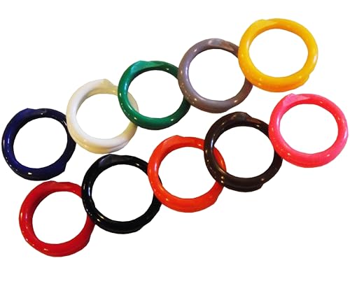 10 Multi Colored #12 Leg Bands 3/4" Chicken Poultry Chick Quail Pigeon Duck Goose