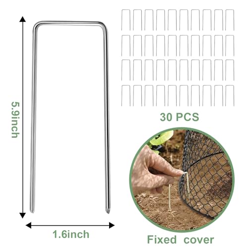10 Pcs 9.13"×9.13" Chicken Wire Cloche Plant Covers Garden Netting Metal Heavy Duty Plant Protectors from Animals for Keeping Bunnies Chicken Squirrels Birds Other Out
