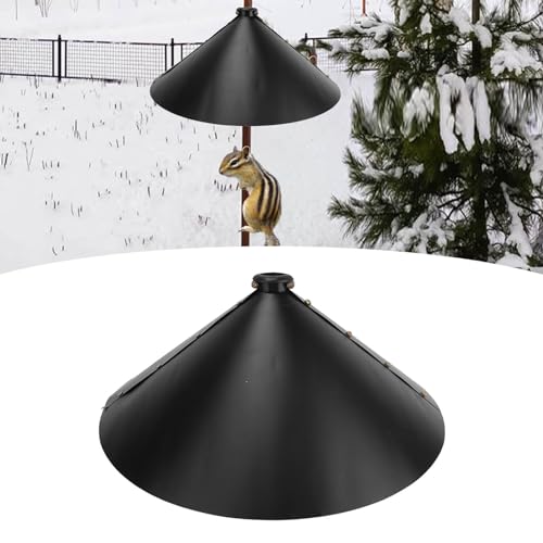 Squirrel Baffle for Bird Feeder Pole, Outside Pole Mount Bird House Guard for Outdoor Shepherds Hook, PVC Prevents Stealing Squirrel Baffle for Feeder
