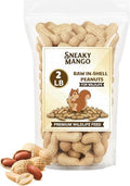 Sneaky Mango Raw Peanuts in Shell - 2 Pounds – All-Natural Food for Squirrels, Deer, Birds, and Other Wildlife Animals – Grown in The USA for Healthy Nutrition