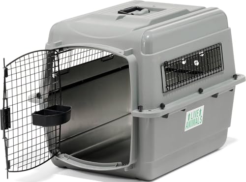 Petmate Sky Kennel - For Air and Travel, Airline Compliant Dog Crate for Pets up 15-30 lbs, Heavy Duty Dog Kennel, Made in the USA- 28 Inches - size: 28 Inch