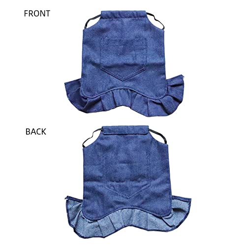 3PCS Chicken Saddles Hen Apron with Elastic Strap, Poultry Back Protector | Denim Hen Apron, Shield Back From Pecking Rooster Scratches, Aid Feather Regrowth, Warm Windproof, for Hens Birds Protector