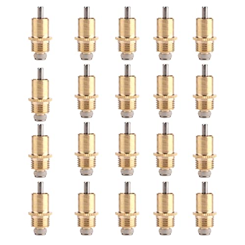 20Pcs Rabbit Drinker Nipple Waterer Set, Automatic 360 Degree Long Automatic Rabbit Nipple Drinker, Stainless Steel Nipples Cage Accessories, Drinking Water Tool for Small Animals