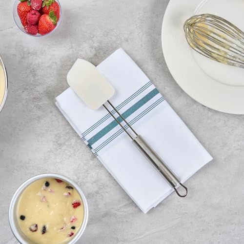 Restaurantware 11" Stainless Steel Turner - German Standard Kitchen Spatula with Ergonomic Handle, Heat-Resistant - Heavy-Duty Steel Spatula for Flipping Burgers, Eggs, Meat - size: Silicone Spatula