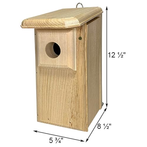 Eastern Bluebird House, Handcrafted in Maine from 1" Eastern White Pine