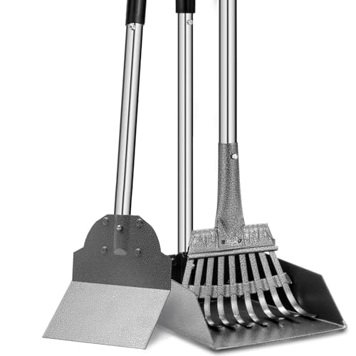 3-Piece Dog Waste Set – Rake, Scoop & Shovel Pooper Scooper Set
