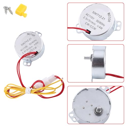 Joyzan Egg Turner Motor, AC Chicken Rotator Incubator Small Hatching Tool | Automatic Turntable Guide Accessory Connector CW CCW Dual Working Modes for Incubating Electric Ducks Goose Birds Tray Quail