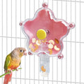 BNOSDM Bird Foraging Toys Cockatiel Foraging Wheel Parrot Cage Spinning Toys Parakeet Enrichment Puzzle Feeder Toy for Budgies Lovebirds Canaries (Pink) - color: Pink