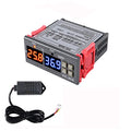 STC-3028 Temperature Controller 110-220V Temperature and Humidity Controller Meter with Integrated Sensor Dual Digital Display Thermometer Hygrometer Incubator Controller - size: 110-220V