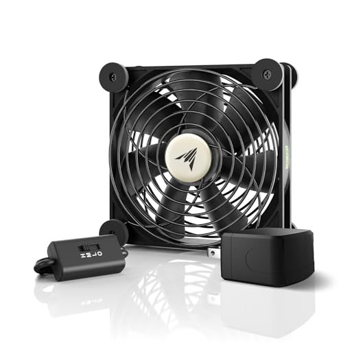AC Infinity MULTIFAN S3-P, Quiet 120mm AC-Powered Fan | UL-Certified for Receiver DVR PlayStation Xbox Component Cooling - size: S3-P